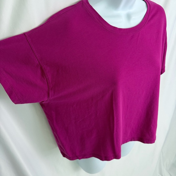 Lululemon Pink Cropped Tee Size X-Large - Picture 4 of 10